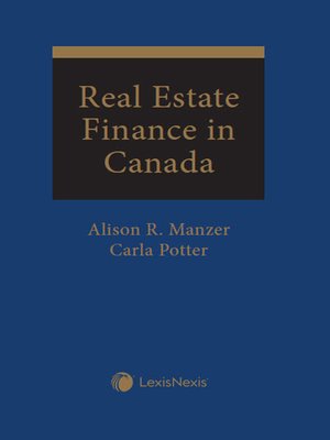 cover image of Real Estate Finance in Canada